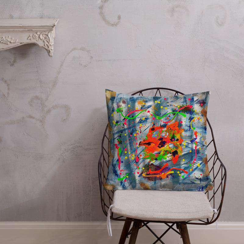 Painter's Denim - Throw Pillow