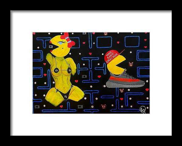 Mr. and Mrs. Pacman - Framed Print