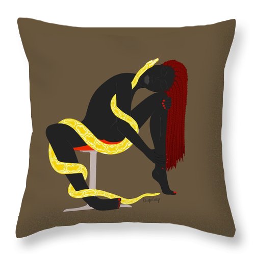 The Entanglement - Digital - Throw Pillow